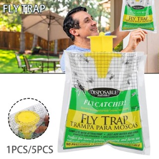 Disposable Fly Trap Pre-Baited Fly Bags Fly Catchers Outdoor Hanging Fly Killer