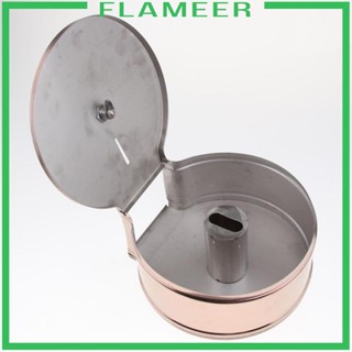 [Flameer] เครื่องจ่ายกระดาษทิชชู่ แบบเดี่ยว สเตนเลส ความกว้าง, .ความสูง 5 นิ้ว ความลึก, . ม้วนความจุ 6 สี