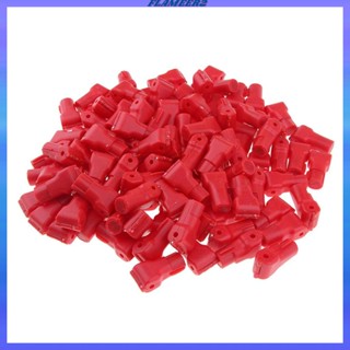 [Flameer2] ตะขอแขวนแสดงสินค้า สีแดง 4 มม. 4.5 มม. 5 มม. 6 มม. 7 มม. 8 มม. 100 ชิ้น