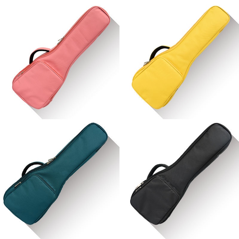 23/24 นิ้ว Ukulele โปร่งใส PVC ด้านหน้า + ผ้าฝ้ายเบาะกันน้ํา กระเป๋าเป้สะพายหลังเครื่องดนตรี