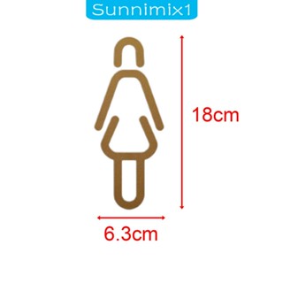 [Sunnimix1] สติกเกอร์สัญลักษณ์ WC น้ําหนักเบา สไตล์เรโทร สําหรับติดตกแต่งห้องน้ํา ร้านอาหาร บาร์