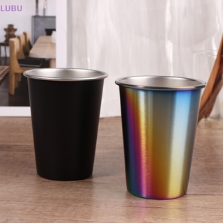 Lubu ใหม่ แก้วมักสเตนเลส 350 มล. สําหรับใส่เครื่องดื่ม ชา กาแฟ นม เบียร์ 1 ชิ้น