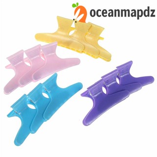 Oceanmapdz คลิปหนีบผม สีพาสเทล สีสันสดใส สําหรับร้านเสริมสวย