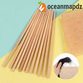 Oceanmapdz เข็มระบายอากาศ ตะขอ คุณภาพสูง ผู้เริ่มต้นที่ดีเยี่ยม เครื่องประดับผม ด้ามไม้ยาว เครื่องมือจัดแต่งทรงผม ใช้งานง่าย ลูกไม้ เข็มวิกผม