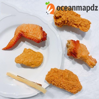 Oceanmapdz กิ๊บติดผม อาหารฟาสต์ฟู้ด ปีกไก่น่ารัก เฟรนช์ฟรายส์ ขาไก่หญิง สไตล์เกาหลี ปิ่นปักผม