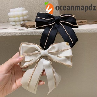 Oceanmapdz ฤดูใบไม้ผลิ คลิป ของขวัญ ผู้หญิง โซ่มุก เกาหลี เครื่องประดับผม