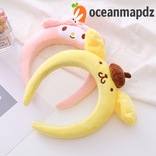 Oceanmapdz ผู้หญิง ที่คาดผม แต่งหน้า หวาน คุโรมิ ที่คาดผม ปอมปอมปุริน ลายการ์ตูน สไตล์เกาหลี ที่คาดผม