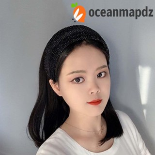 Oceanmapdz ที่คาดผมผู้หญิง อินเทรนด์ หรูหรา ล้างหน้า สําหรับเด็กผู้หญิง ที่คาดผม กันลื่น ลูกไม้ ที่คาดผม