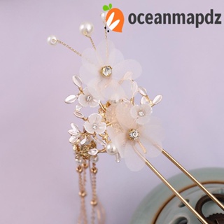 Oceanmapdz ติดผม ผู้หญิง ดอกไม้ พลอยเทียม คริสตัล ที่คาดผม