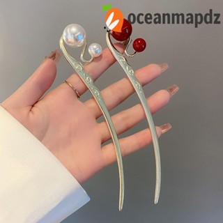 Oceanmapdz ผู้หญิง ที่ติดผม หรูหรา วินเทจ เจ้าสาว สําหรับเด็กผู้หญิง โลหะผสม ส้อมผมจีน