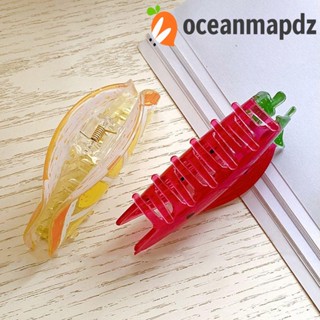 Oceanmapdz ผลไม้ กรงเล็บ น่ารัก หรูหรา ปาร์ตี้ ที่คาดผม กรดอะซิติก สตรอเบอร์รี่ สับปะรด มะนาว ส้ม เกาหลี กิ๊บติดผม