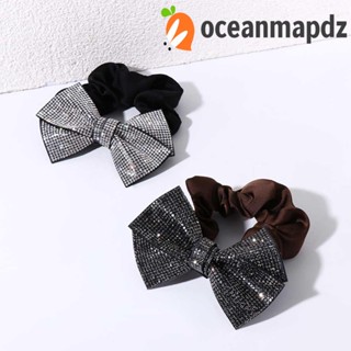 Oceanmapdz โบ ผูกปม Scrunchies น่ารัก หวาน ยางรัดผม สําหรับเด็กผู้หญิง มัดผม ของขวัญปีใหม่ ผู้หญิง ยางรัดผม