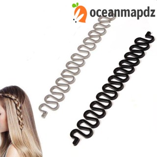 Oceanmapdz กิ๊บติดผมถักเปีย เมจิก จัดแต่งทรงผม เครื่องประดับผม เครื่องมือถักเปีย ประเภทคลื่น