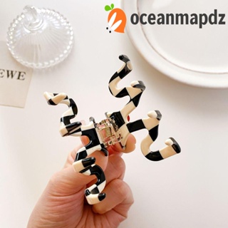 Oceanmapdz กิ๊บติดผม รูปตัว M กรงเล็บฉลามน่ารัก กรดอะซิติก ล้างหน้า อาบน้ํา ผู้หญิง กิ๊บติดผม