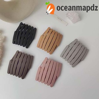 Oceanmapdz ที่คาดผม พับได้ แบบพกพา สไตล์เกาหลี สําหรับผู้หญิง กันลื่น เด็กผู้หญิง