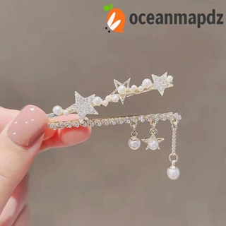 Oceanmapdz กิ๊บติดผม สีทอง สไตล์เกาหลี เครื่องประดับแฟชั่น สําหรับผู้หญิง ของขวัญ