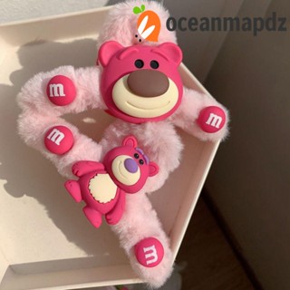 Oceanmapdz กิ๊บติดผมหางม้า ตุ๊กตาหมี สตรอเบอร์รี่ ฉลาม หรูหรา สําหรับผู้หญิง