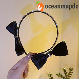 Oceanmapdz ผู้หญิง ที่คาดผม เก๋ คู่ โบ ที่คาดผม อารมณ์ เครื่องประดับผม