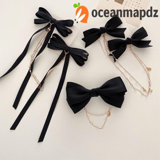 Oceanmapdz โบว์ กิ๊บติดผม แฟชั่น หวานแหวว ผู้หญิง กิ๊บใหญ่ หางม้า ที่ใส่ ซาติน กิ๊บ