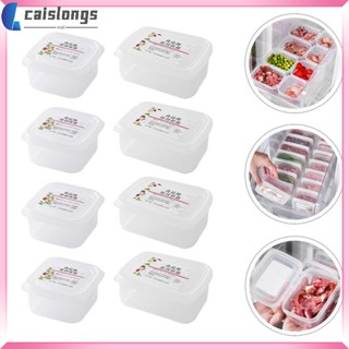 กล่องเก็บเนื้อสัตว์ น้ําหนักเบา แบบพกพา 8 ชิ้น