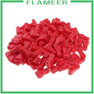 [Flameer] ตะขอแขวนแสดงสินค้า กันกวาด ขนาด 4 มม. 4.5 มม. 5 มม. 6 มม. 7 มม. 8 มม. สีแดง สําหรับร้านค้าปลีก 100 ชิ้น