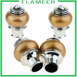 [Flameer] ฝาครอบราวผ้าม่าน เส้นผ่าศูนย์กลาง 28 มม. สําหรับตกแต่งหน้าต่าง 4 ชิ้น