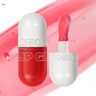 DEROL Water Light Lip Oil Moisturizing อวบอิ่มเพิ่ม Lip Ginger Lip Essence nuuo