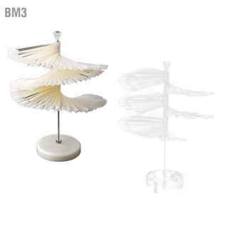 BM3 120 Sticks Nail Art Color Chart Display Stand ชั้นวางตัวอย่างเล็บรูปพัดลมแบบพกพาแบบเกลียวถอดได้