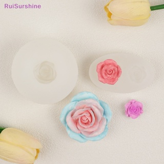 Ruisurshine ใหม่ แม่พิมพ์ซิลิโคน รูปดอกคามิเลีย ดอกกุหลาบ แฮนด์เมด DIY สําหรับตกแต่งเค้ก ขนมหวาน ฟองดองท์