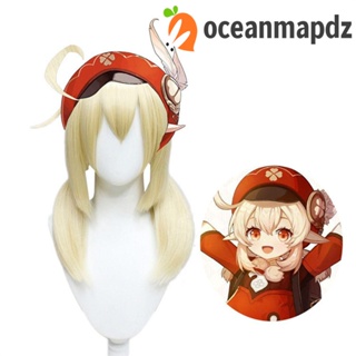 Oceanmapdz Klee วิกผมหางม้าสังเคราะห์ ทนความร้อน สีทอง สําหรับผู้หญิง