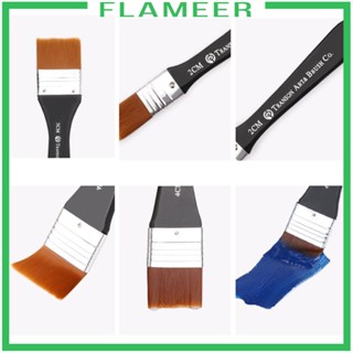 [Flameer] แปรงทาสี ขนแปรงไนล่อนสังเคราะห์ สําหรับวาดภาพสีน้ํามัน อะคริลิค สีน้ํา