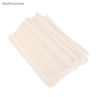 Ruisurshine หลอดพลาสติกใส แบบหนา กว้างพิเศษ สําหรับเครื่องดื่มเย็น สมูทตี้ 100 ชิ้น