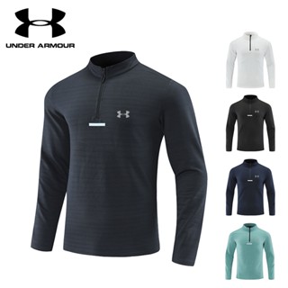 UNDER ARMOUR [M-3XL] เสื้อยืดแขนยาวลําลอง ระบายอากาศ แบบแห้งเร็ว สําหรับผู้ชาย