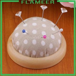 [Flameer] ที่วางเข็มเย็บผ้า พร้อมฐานไม้ ขนาด 7 ซม. 2.76 นิ้ว สําหรับผู้เริ่มต้น งานฝีมือ งานหัตถกรรม