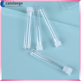 Caislongs หลอดทดลองทางวิทยาศาสตร์ แบบใส พร้อมฝาปิด และฝาปิด สําหรับจัดเก็บลูกอม ลูกอม คริสต์มาส ปาร์ตี้วันเกิด