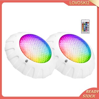 [Lovoski2] โคมไฟใต้น้ํา LED IP68 กันน้ํา RGB หลากสี สําหรับตกแต่งตู้ปลา