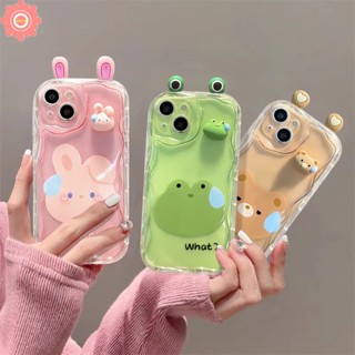 เคสโทรศัพท์มือถือ TPU ลายการ์ตูนหมี กระต่าย กบ 3D สําหรับ Vivo Y36 Y11 Y22 Y21 Y27 Y35 Y15 Y17 Y16 Y21s Y15s Y02 Y12s Y20i Y91C Y31 Y91 Y33 Y15A Y22s Y30 Y12 Y51 Y20 Y20s Y50 Y12i