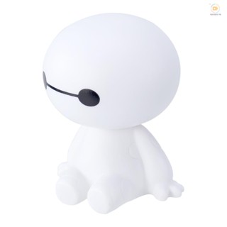 Ftqmp ตุ๊กตาหุ่นยนต์ Baymax พลาสติก สําหรับตกแต่งภายในรถยนต์