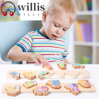 Willis บอร์ดเกมจับคู่ปริศนา 3D ของเล่นสําหรับเด็กก่อนวัยเรียน