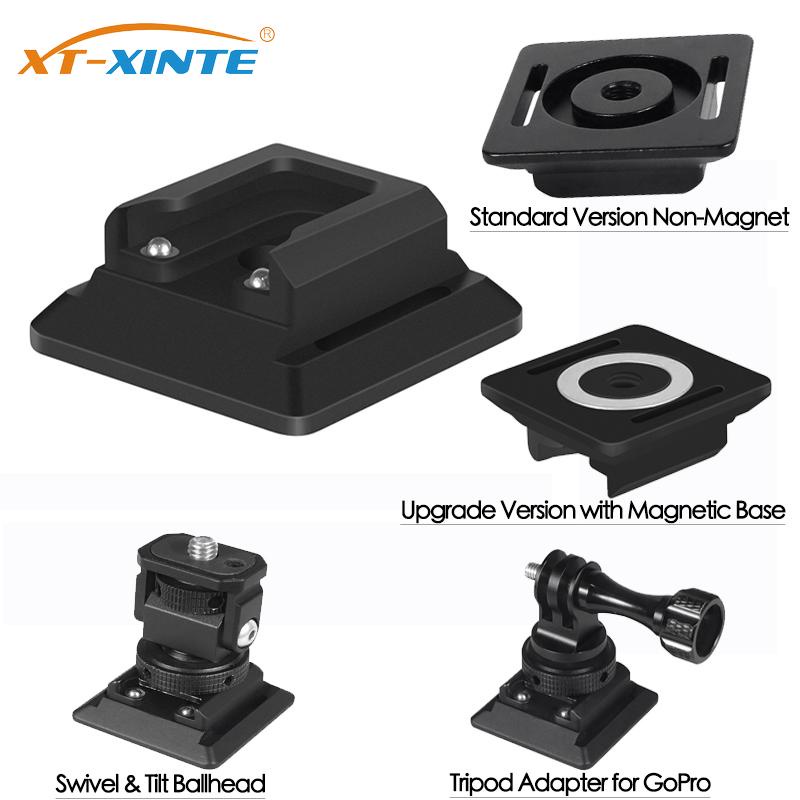 Xt-xinte แผ่นแม่เหล็กอลูมิเนียมอัลลอย 1/4 นิ้ว ปลดเร็ว สําหรับอะแดปเตอร์ Arca-Swiss 38 มม. เป็น Cold Shoe สําหรับกล้องแอคชั่น