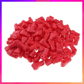 [Predolo2] ตะขอแขวนแสดงสินค้า สีแดง 4 มม. 4.5 มม. 5 มม. 6 มม. 7 มม. 8 มม. 100 ชิ้น