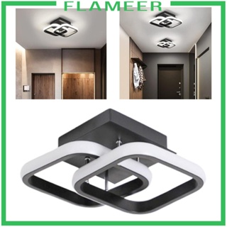 [Flameer] โคมไฟเพดาน LED สไตล์โมเดิร์น หรี่แสงได้ สําหรับตกแต่งเพดานห้องน้ํา ห้องครัว ห้องเสื้อคลุม ห้องนอน ห้องโถง