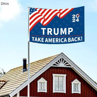 [Dhin] ธงแบนเนอร์ ลาย Donald Trump Joe Bide 2024 Flag 3x5 สําหรับประธานาธิบดี 2024