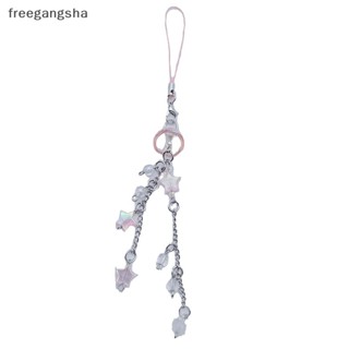 [FREG] จี้ห้อยโทรศัพท์ รูปแมงกะพรุน ดาวน่ารัก ประดับพู่ สําหรับตกแต่งกระเป๋าเป้สะพายหลัง หูฟัง