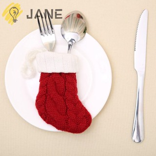 Jane ถุงเท้า ลายตัวอักษร Merry Christmas ปี 2023 ของขวัญ สําหรับปาร์ตี้คริสต์มาส