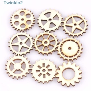 Twinkle ล้อเกียร์ไม้ สไตล์พังก์ คละแบบ สําหรับตกแต่ง 100 ชิ้น