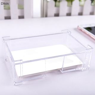 [Dhin] 3 In Card Holder Idol Photocards Protector Desk Shelf Storage Box Transparent Desktop Business Postcard Display Stationery COD