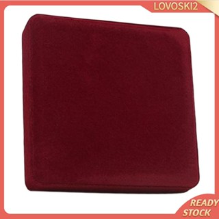 [Lovoski2] กล่องใส่สร้อยคอ ประดับไข่มุก ผ้ากํามะหยี่ ขนาด 19x19x4 ซม. ทนทาน