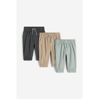 H&amp;M  Boy 3-pack cotton twill joggers 1177264_1