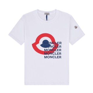 ใหม่ เสื้อยืดลําลอง แฟชั่นสําหรับสตรี แขนสั้น พิมพ์ลาย Moncler